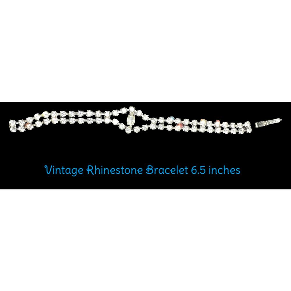 Vintage rhinestone bracelet 1950s-1960s EUC